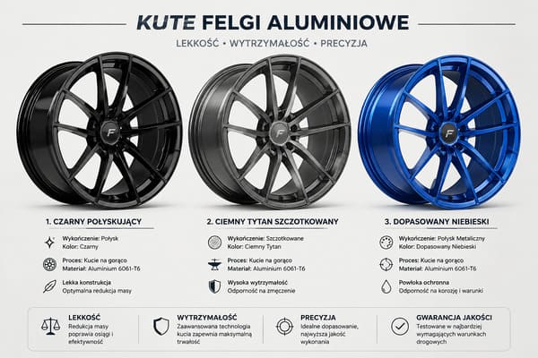 Kolory kutych felg do niebieskiego BMW