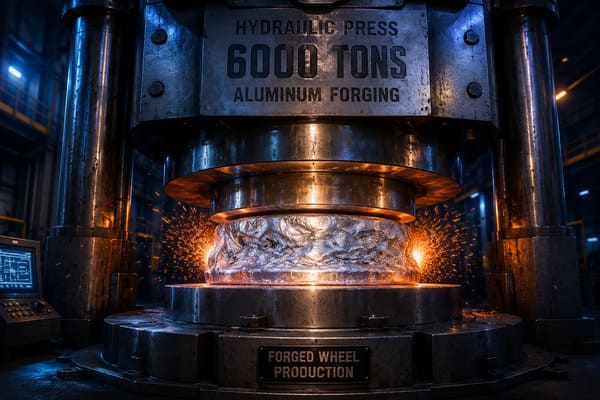 Prasa kująca 6000 ton — produkcja kutych felg aluminiowych