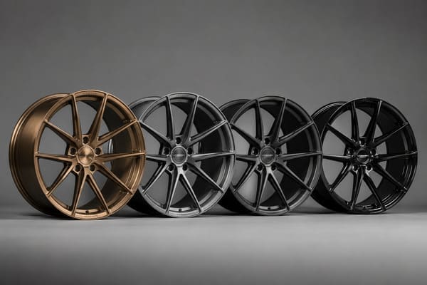 Jaki jest najmodniejszy kolor felg w 2024 roku\ Najmodniejszy kolor kutych felg — brushed bronze i gunmetal