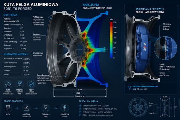 Najlepsze kute felgi do BMW — materiał i jakość produkcji