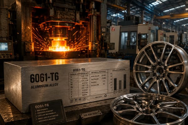 Stop aluminium 6061-T6 kute felgi materiał produkcja