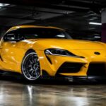 Jakie kute felgi pasują do żółtej Toyoty Supra A90?