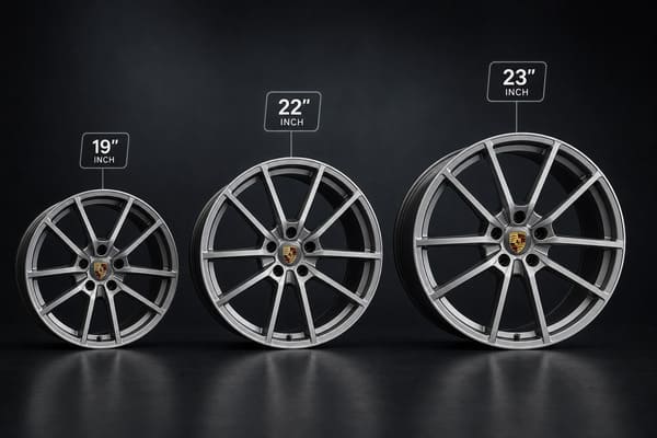 Rozmiary felg Porsche Cayenne 9Y0 22 23 cale