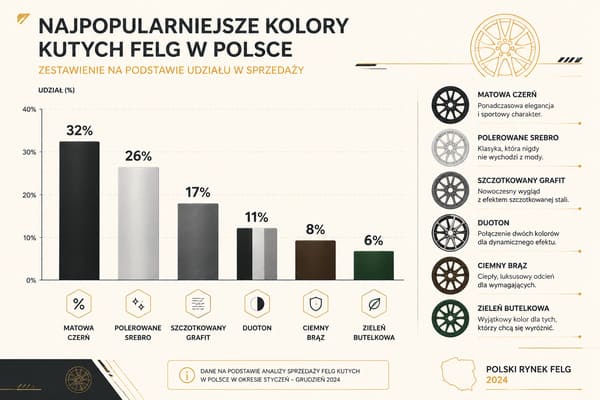 Najpopularniejsze kolory kutych felg – KuteKola Polska Popularne kolory kutych felg w Polsce