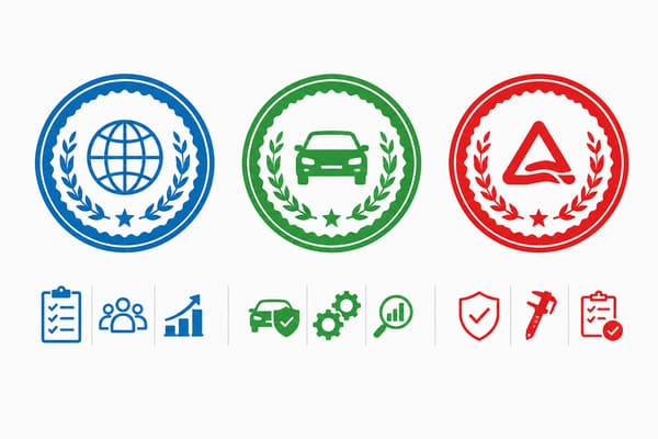 Co oznaczają certyfikaty ISO IATF TÜV na kutych felgach certyfikaty ISO 9001 IATF 16949 TÜV felgi kute